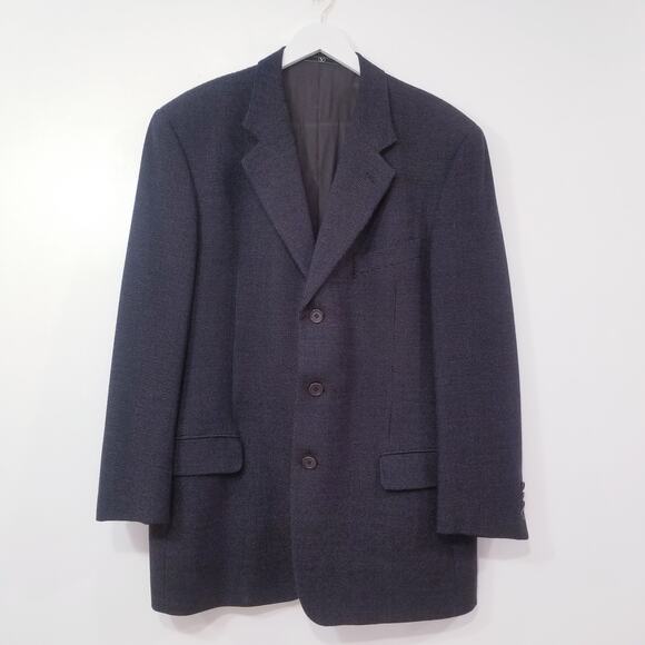 VALENTINO Pure Wool Blazer Suit Men size 43L Career Wear - Picture 1 of 15